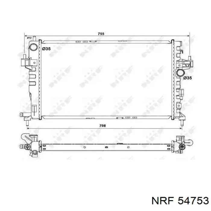 54753 NRF радиатор