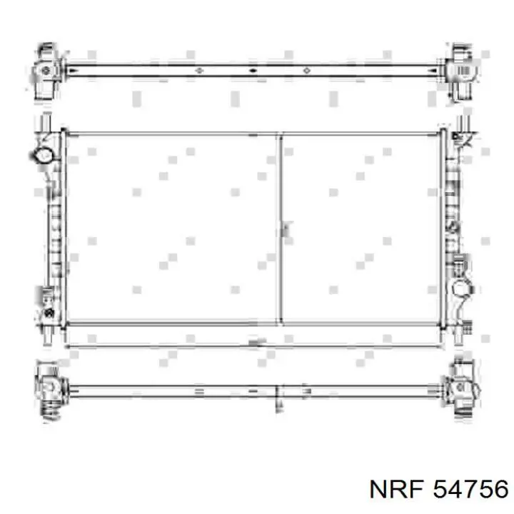 Купить 54756 NRF Радиатор водяной