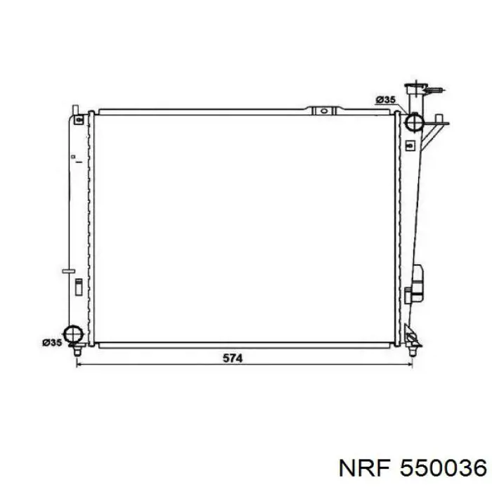 550036 NRF Радиатор основной