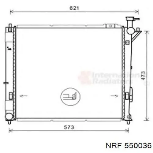 Радиатор охлаждения двигателя NRF 550036 цена, от 274.06 USD