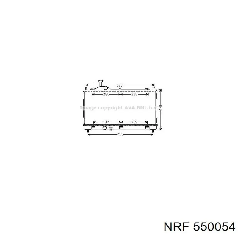 550054 NRF Радиатор основной