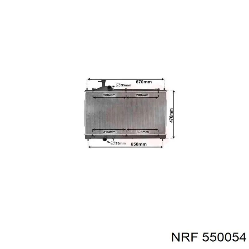 Купить 550054 NRF Радиатор водяной
