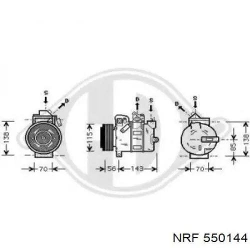 550144 NRF радиатор