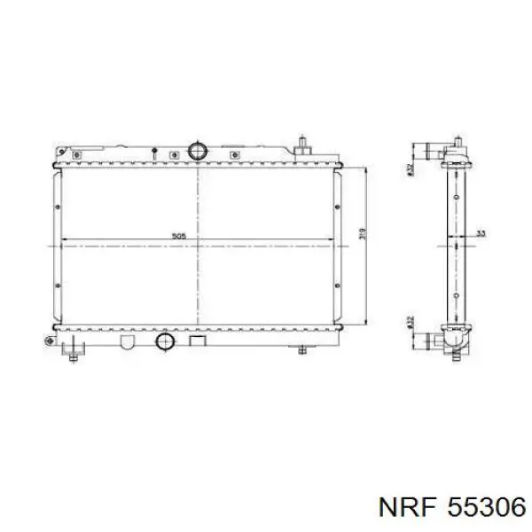 55306 NRF радиатор