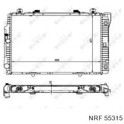 55315 NRF радиатор