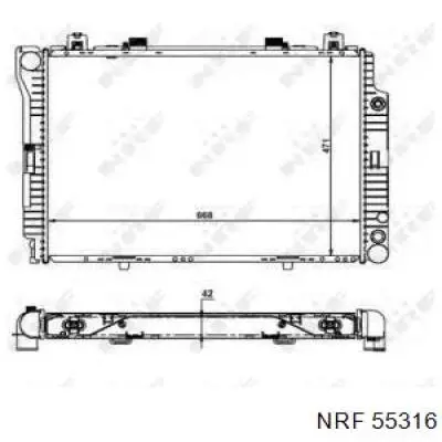 55316 NRF Радиатор основной