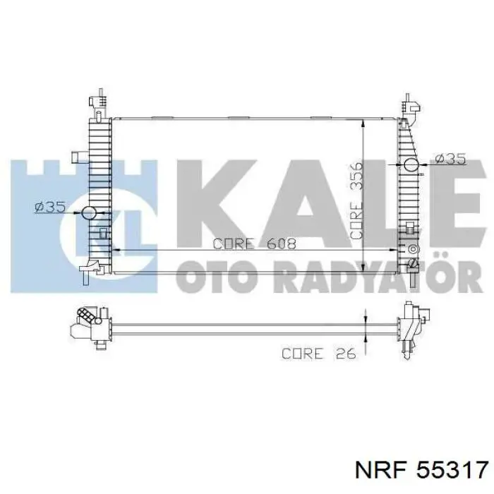 Радиатор охлаждения Hart 620271