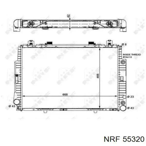 55320 NRF радиатор