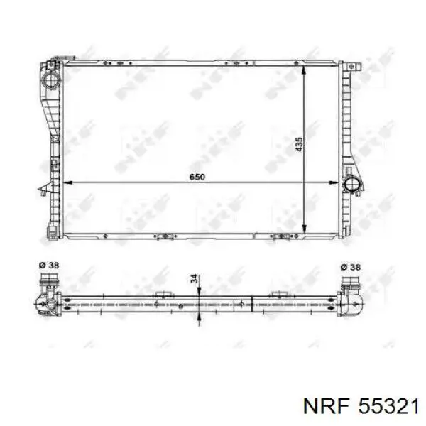 Радиатор 55321 NRF