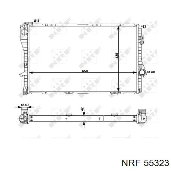 55323 NRF Радиатор основной