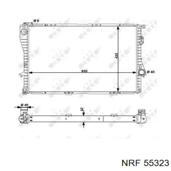 55323 NRF радиатор