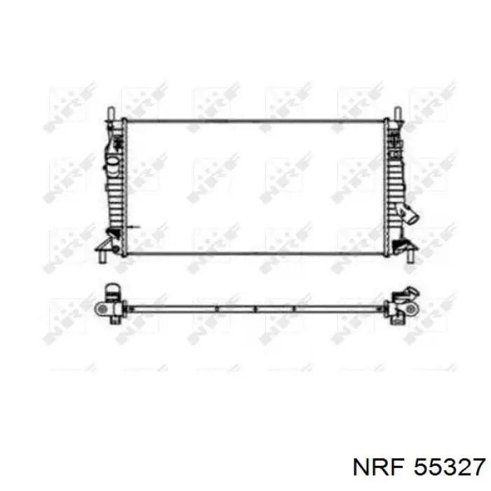 Radiador refrigeración del motor 55327 NRF