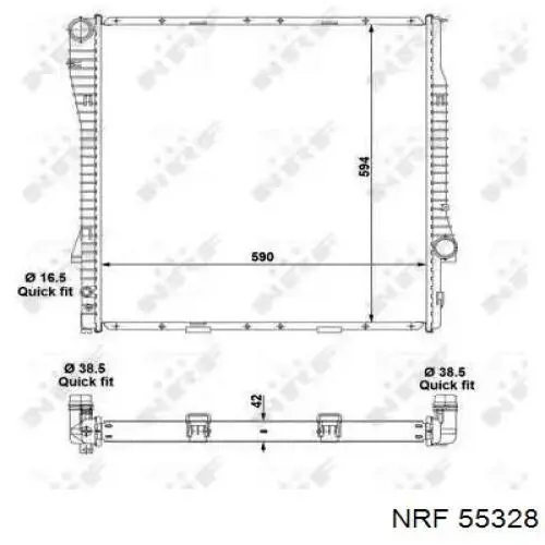 Радиатор CR565000P Mahle Original