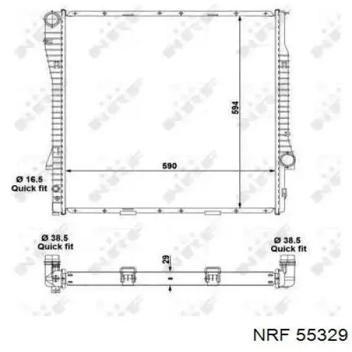 55329 NRF радиатор