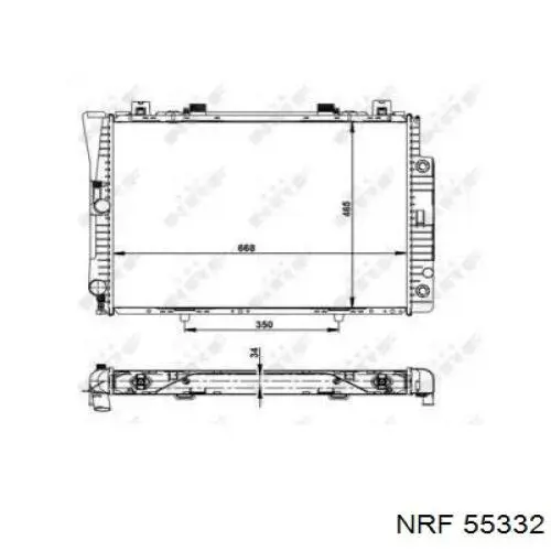 55332 NRF радиатор
