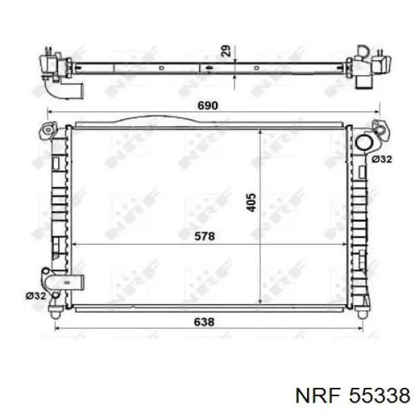 55338 NRF Радиатор основной