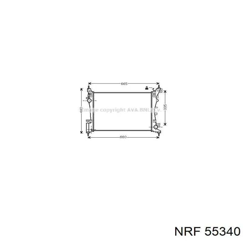 Радиатор E5502 HELLA