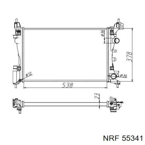 Радиатор охлаждения NRF 55341