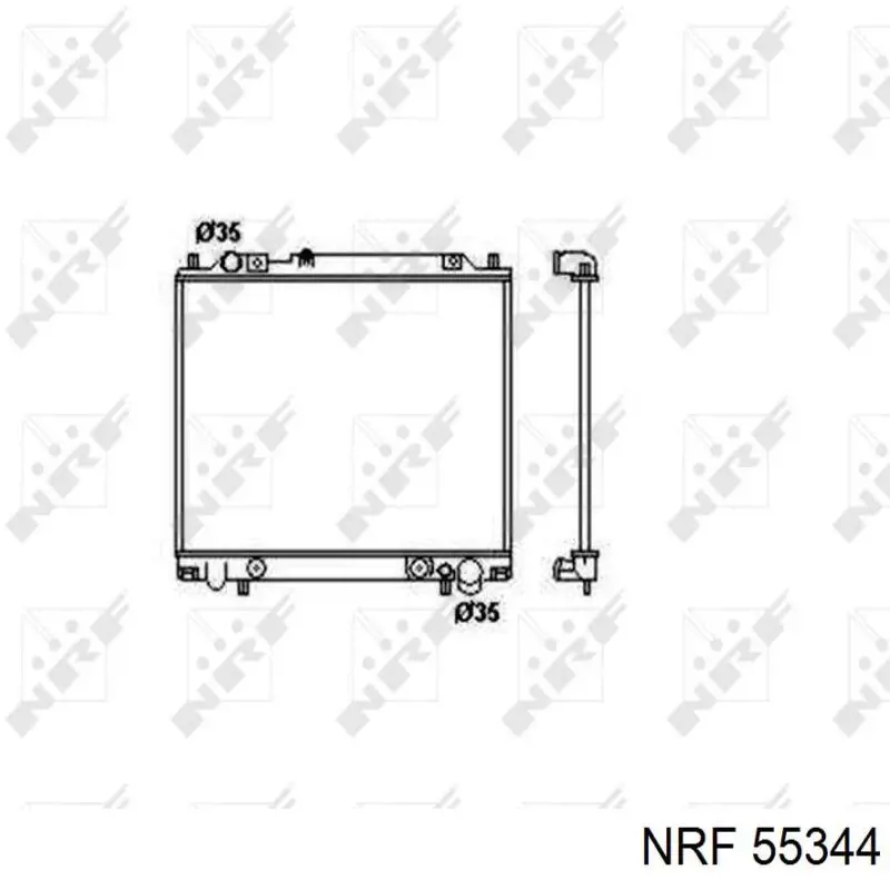 Радиатор 55344 NRF