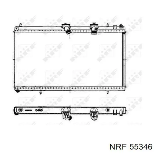 Радиатор 55346 NRF