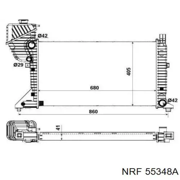 55348A NRF радиатор