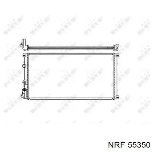 Радиатор 55350 NRF