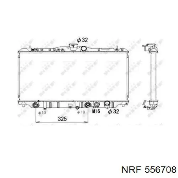 Радиатор охлаждения двигателя Nissens 63341 цена, от 243.07 USD