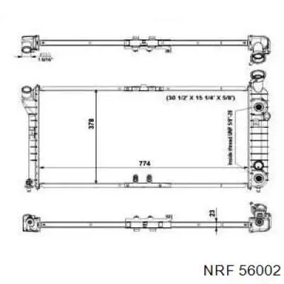 Радиатор 56002 NRF