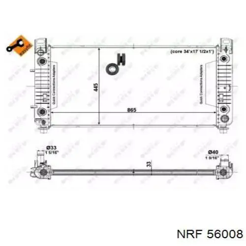 56008 NRF радиатор