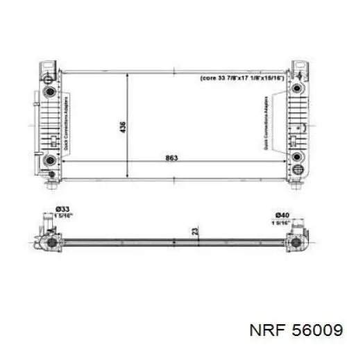 Радиатор 56009 NRF