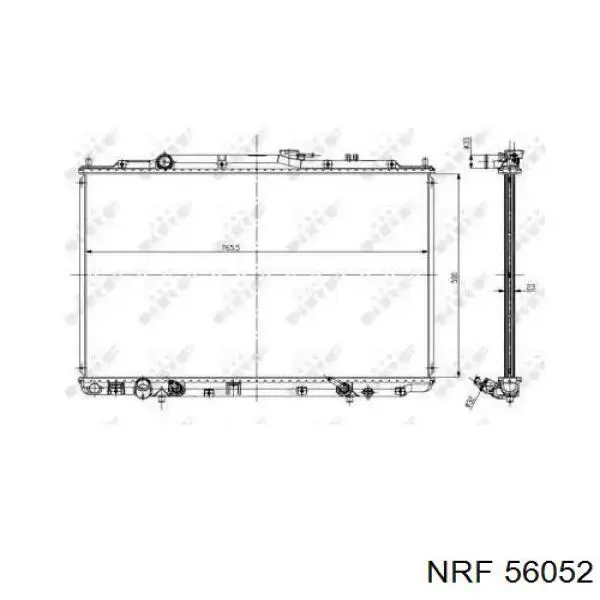 Радиатор 56052 NRF