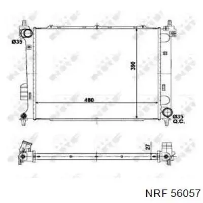 56057 NRF радиатор