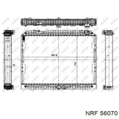 56070 NRF радиатор