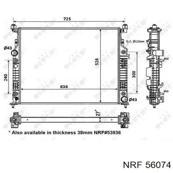 56074 NRF радиатор