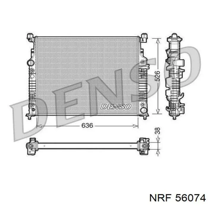 Радиатор охлаждения двигателя NRF 56074 цена, от 205.60 USD