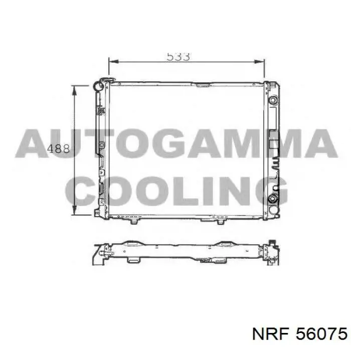 Купить 1245001902 Mercedes Радиатор водяной