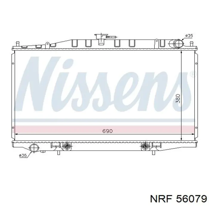Радиатор 56079 NRF