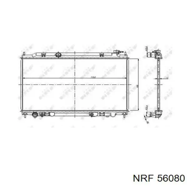 56080 NRF радиатор