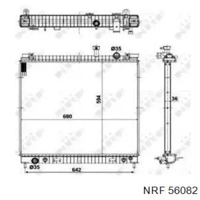 Радиатор 56082 NRF