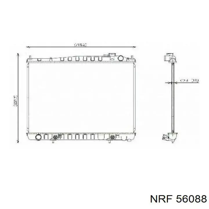 Купить 214600W805 Nissan/Infiniti Радиатор водяной