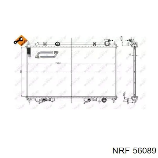 Радиатор охлаждения NRF 56089