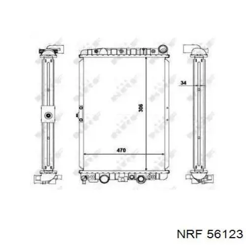 Радиатор охлаждения двигателя VAG 5X0121251A цена, от 87.92 USD