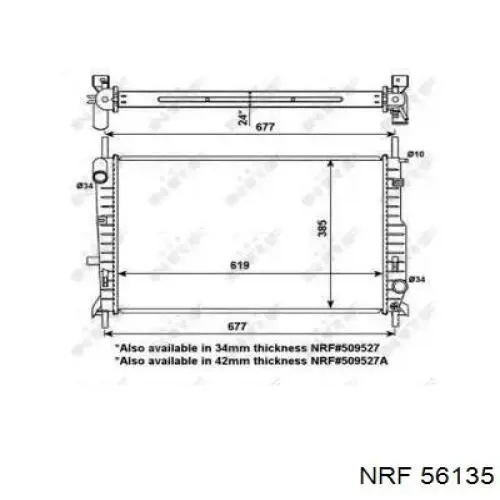 56135 NRF радиатор
