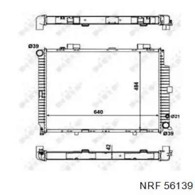 Радиатор 56139 NRF