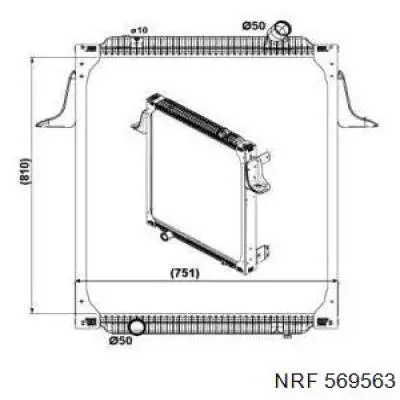 569563 NRF радиатор