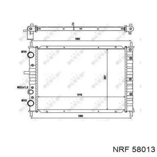 58013 NRF радиатор