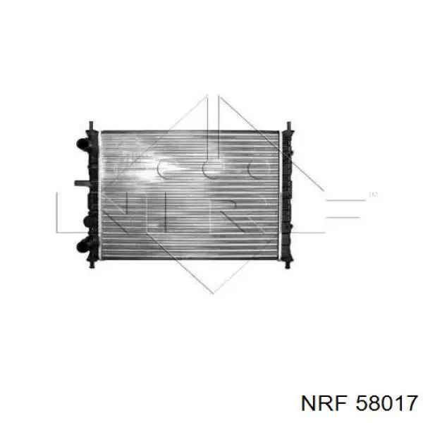 Radiador refrigeración del motor 58017 NRF