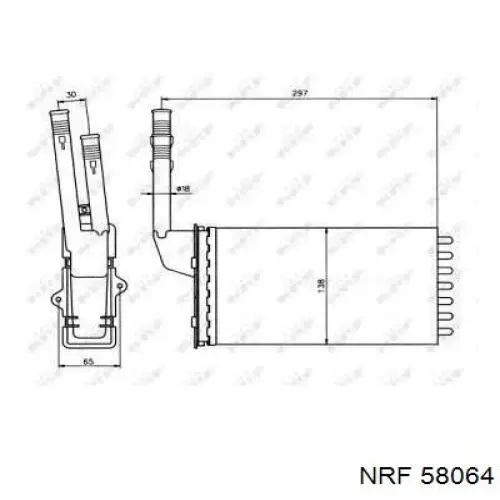 Купить 71143 Nissens Радиатор печки