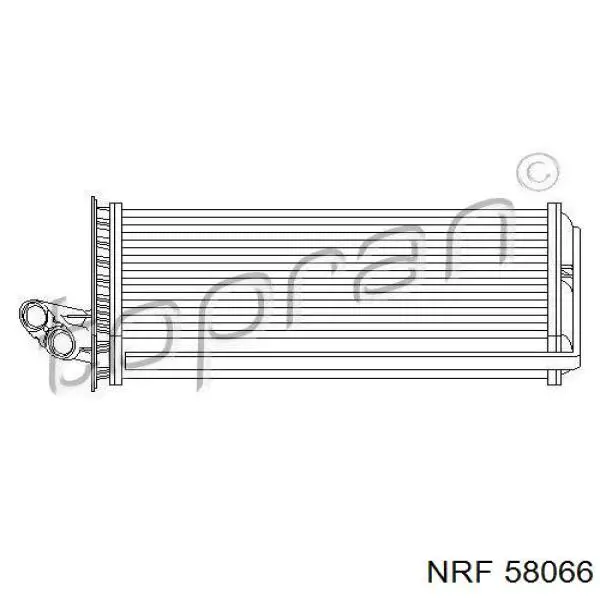 Радиатор печки (отопителя) NRF 58066 цена, от 25.66 USD