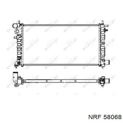 Радиатор 58068 NRF